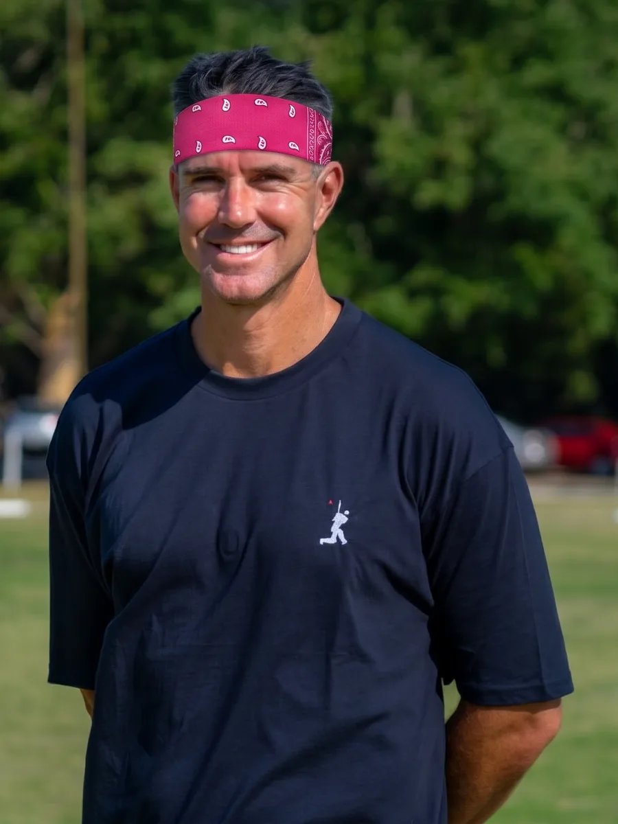 Kevin Pietersen on a cricket field